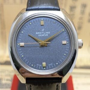 BREITLING Watch Mechanical Swiss made manual winding 17 jewels Grey - Vintage